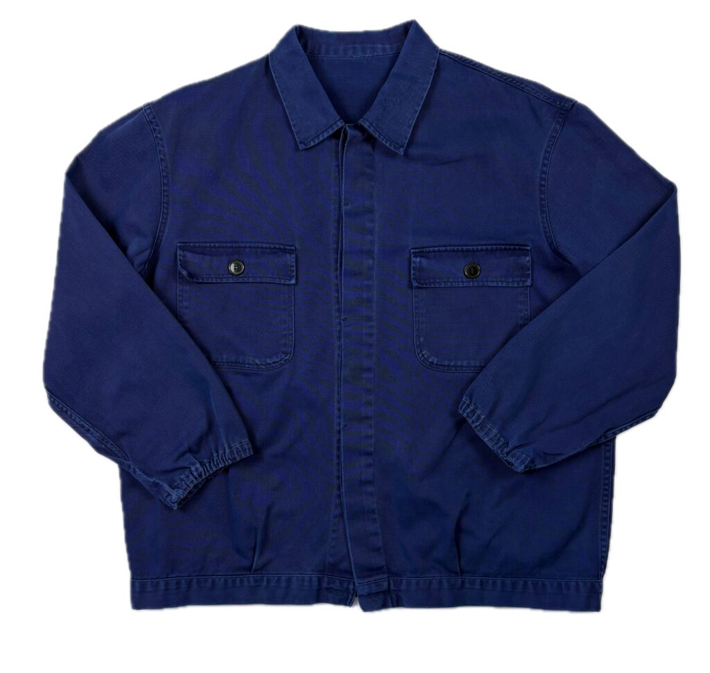 Vintage French Workwear Utility Shirt Size M/L