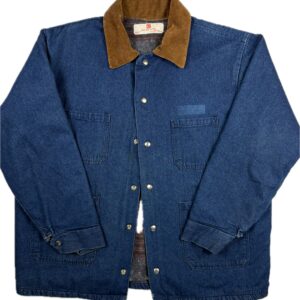 Adolphe Lafont Vintage Blanket-Lined Denim Chore Jacket