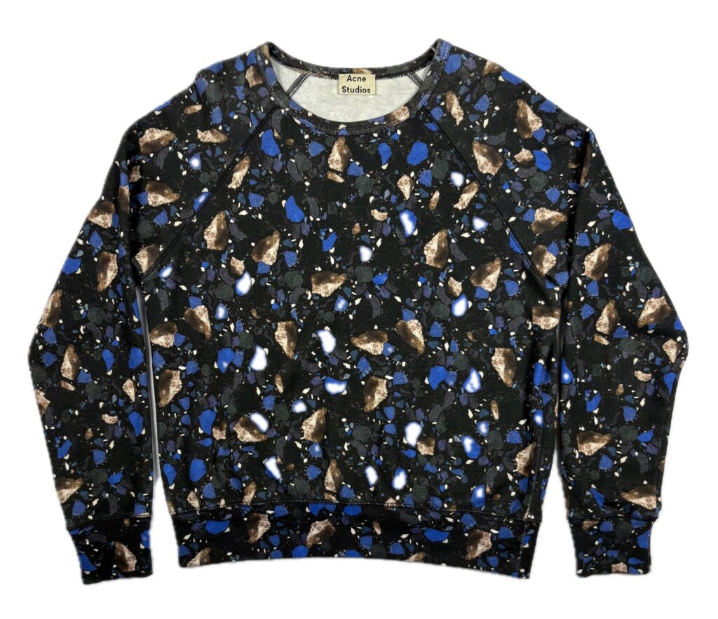 Acne Studios College Print AW14 Terrazzo Sweatshirt
