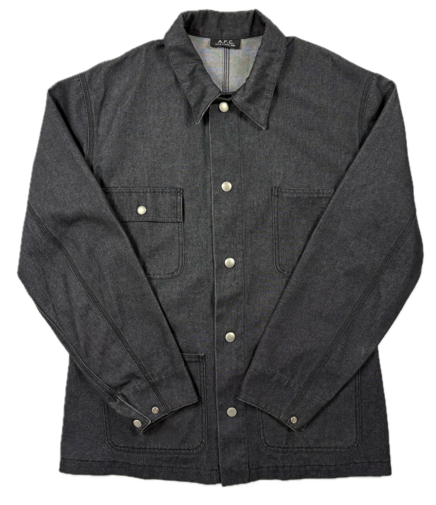 A.P.C. Black Denim Coverall Jacket