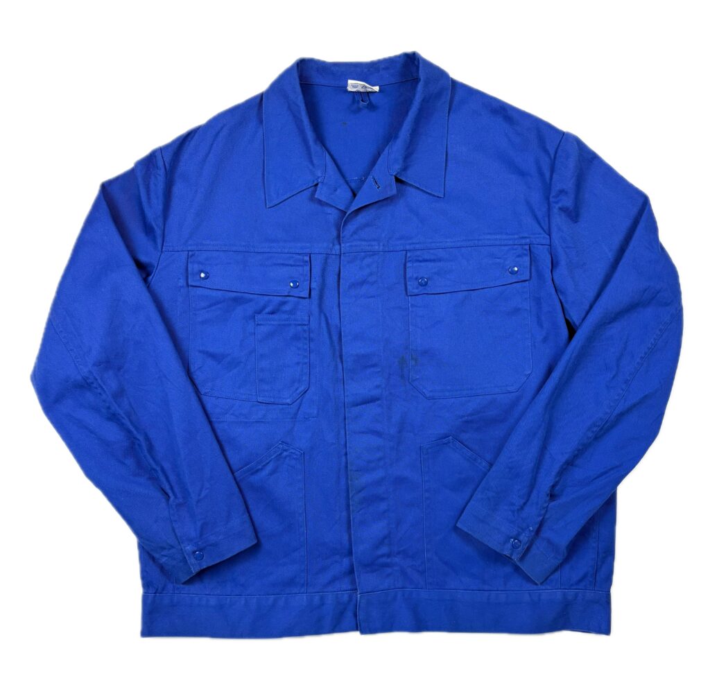 Vintage French Workwear Popper Shirt