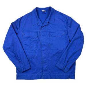 Vintage French Workwear Popper Shirt